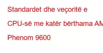 Standardet dhe veçoritë e CPU-së me katër bërthama AMD Phenom 9600