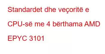 Standardet dhe veçoritë e CPU-së me 4 bërthama AMD EPYC 3101