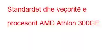 Standardet dhe veçoritë e procesorit AMD Athlon 300GE