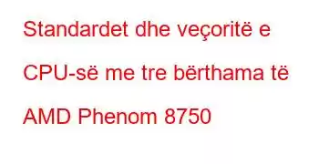 Standardet dhe veçoritë e CPU-së me tre bërthama të AMD Phenom 8750