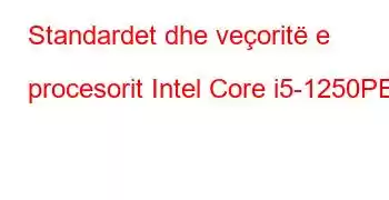 Standardet dhe veçoritë e procesorit Intel Core i5-1250PE