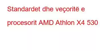 Standardet dhe veçoritë e procesorit AMD Athlon X4 530