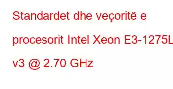 Standardet dhe veçoritë e procesorit Intel Xeon E3-1275L v3 @ 2.70 GHz