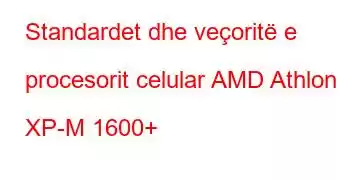 Standardet dhe veçoritë e procesorit celular AMD Athlon XP-M 1600+