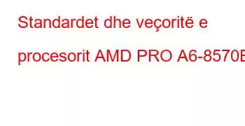 Standardet dhe veçoritë e procesorit AMD PRO A6-8570E