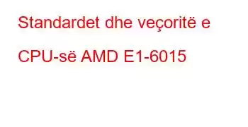 Standardet dhe veçoritë e CPU-së AMD E1-6015