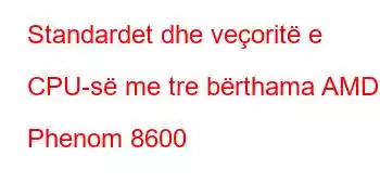 Standardet dhe veçoritë e CPU-së me tre bërthama AMD Phenom 8600