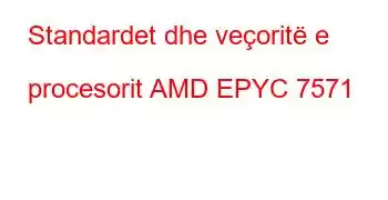 Standardet dhe veçoritë e procesorit AMD EPYC 7571