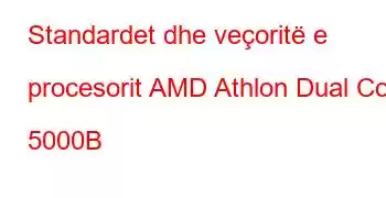 Standardet dhe veçoritë e procesorit AMD Athlon Dual Core 5000B