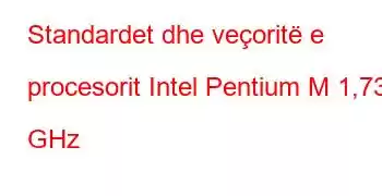 Standardet dhe veçoritë e procesorit Intel Pentium M 1,73 GHz