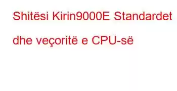 Shitësi Kirin9000E Standardet dhe veçoritë e CPU-së