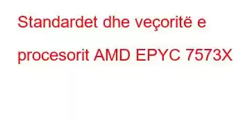 Standardet dhe veçoritë e procesorit AMD EPYC 7573X