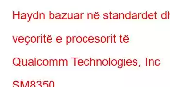 Haydn bazuar në standardet dhe veçoritë e procesorit të Qualcomm Technologies, Inc SM8350