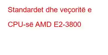 Standardet dhe veçoritë e CPU-së AMD E2-3800