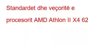 Standardet dhe veçoritë e procesorit AMD Athlon II X4 620