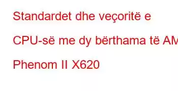 Standardet dhe veçoritë e CPU-së me dy bërthama të AMD Phenom II X620