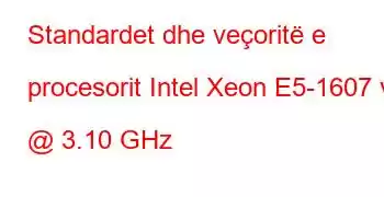 Standardet dhe veçoritë e procesorit Intel Xeon E5-1607 v3 @ 3.10 GHz