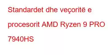 Standardet dhe veçoritë e procesorit AMD Ryzen 9 PRO 7940HS