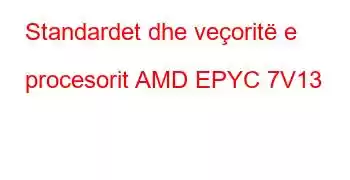 Standardet dhe veçoritë e procesorit AMD EPYC 7V13