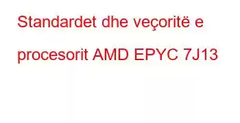 Standardet dhe veçoritë e procesorit AMD EPYC 7J13