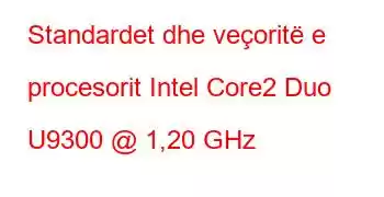 Standardet dhe veçoritë e procesorit Intel Core2 Duo U9300 @ 1,20 GHz