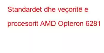 Standardet dhe veçoritë e procesorit AMD Opteron 6281