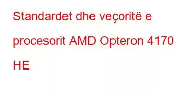 Standardet dhe veçoritë e procesorit AMD Opteron 4170 HE