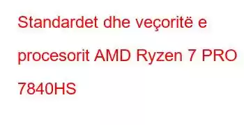 Standardet dhe veçoritë e procesorit AMD Ryzen 7 PRO 7840HS