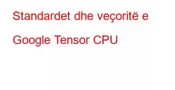 Standardet dhe veçoritë e Google Tensor CPU