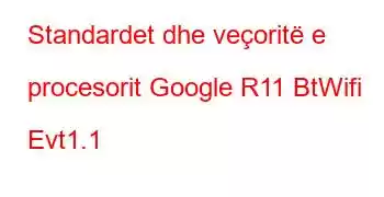 Standardet dhe veçoritë e procesorit Google R11 BtWifi Evt1.1